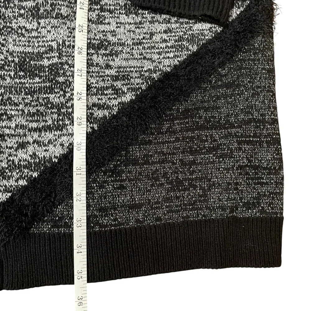 89th & Madison Metallic Open Cardigan 2X Black Gray Longline +Size Chic Layer‎ - Picture 7 of 9